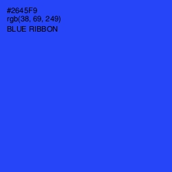 #2645F9 - Blue Ribbon Color Image