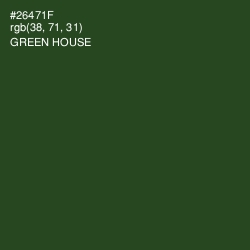 #26471F - Green House Color Image