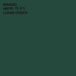 #26493D - Lunar Green Color Image