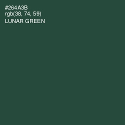 #264A3B - Lunar Green Color Image