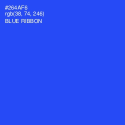 #264AF6 - Blue Ribbon Color Image