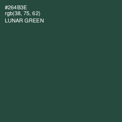 #264B3E - Lunar Green Color Image