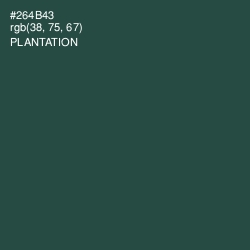 #264B43 - Plantation Color Image