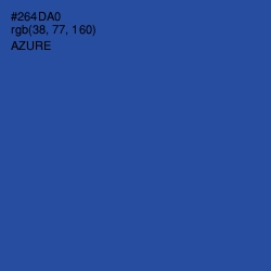 #264DA0 - Azure Color Image