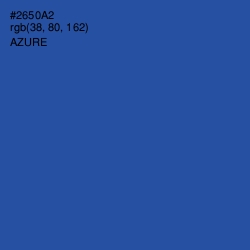 #2650A2 - Azure Color Image