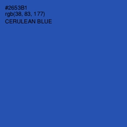 #2653B1 - Cerulean Blue Color Image