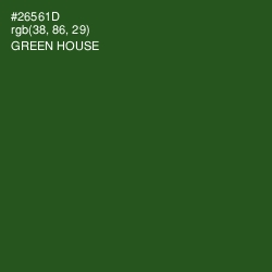 #26561D - Green House Color Image