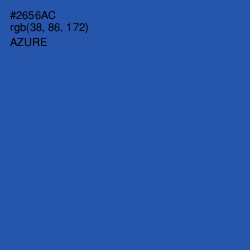 #2656AC - Azure Color Image