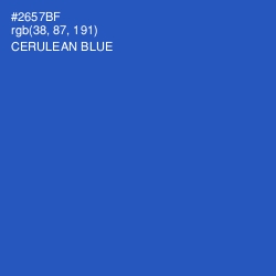 #2657BF - Cerulean Blue Color Image