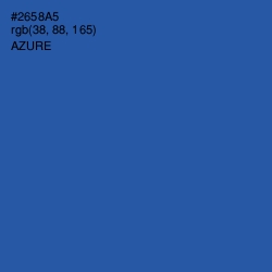 #2658A5 - Azure Color Image