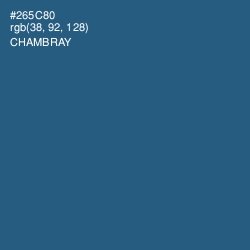 #265C80 - Chambray Color Image