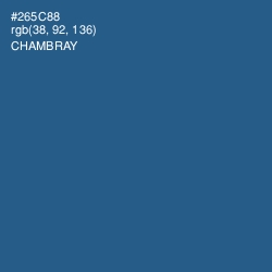 #265C88 - Chambray Color Image