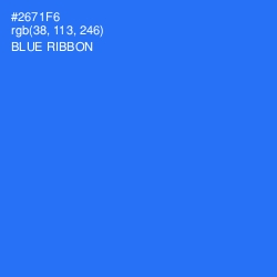 #2671F6 - Blue Ribbon Color Image