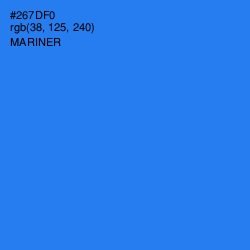 #267DF0 - Mariner Color Image