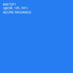 #267DF1 - Azure Radiance Color Image