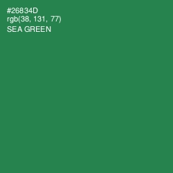 #26834D - Sea Green Color Image