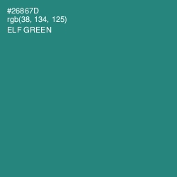 #26867D - Elf Green Color Image