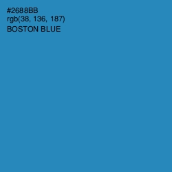 #2688BB - Boston Blue Color Image