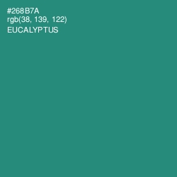 #268B7A - Eucalyptus Color Image