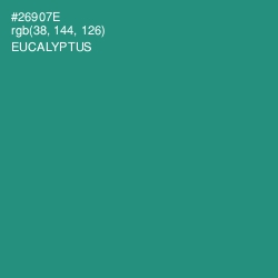 #26907E - Eucalyptus Color Image