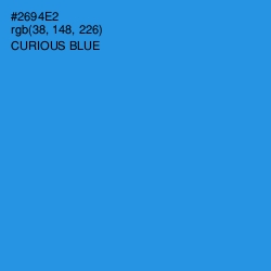 #2694E2 - Curious Blue Color Image