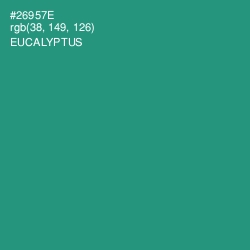 #26957E - Eucalyptus Color Image