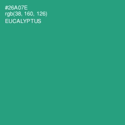 #26A07E - Eucalyptus Color Image