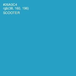 #26A0C4 - Scooter Color Image