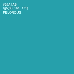 #26A1AB - Pelorous Color Image