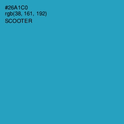 #26A1C0 - Scooter Color Image