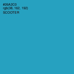 #26A2C0 - Scooter Color Image