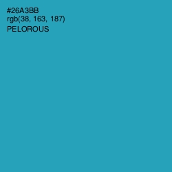 #26A3BB - Pelorous Color Image