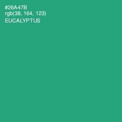 #26A47B - Eucalyptus Color Image