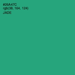 #26A47C - Jade Color Image