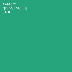 #26A57C - Jade Color Image