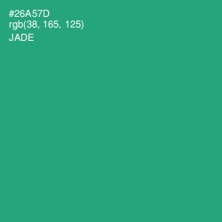 #26A57D - Jade Color Image