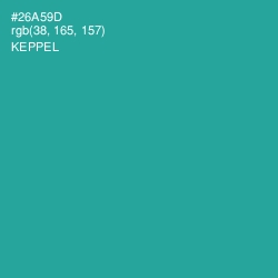 #26A59D - Keppel Color Image