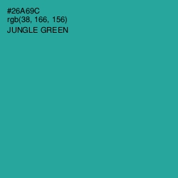 #26A69C - Jungle Green Color Image