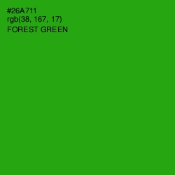 #26A711 - Forest Green Color Image