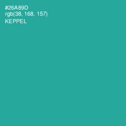 #26A89D - Keppel Color Image