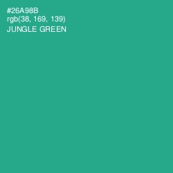 #26A98B - Jungle Green Color Image