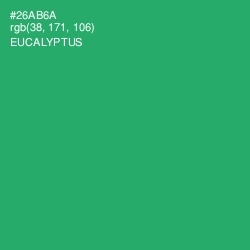 #26AB6A - Eucalyptus Color Image