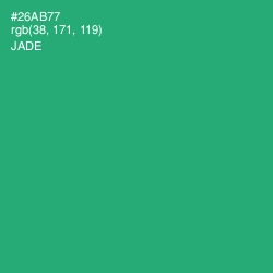 #26AB77 - Jade Color Image