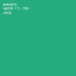 #26AB7E - Jade Color Image