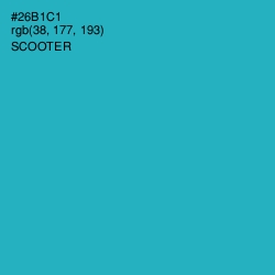 #26B1C1 - Scooter Color Image