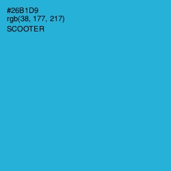#26B1D9 - Scooter Color Image