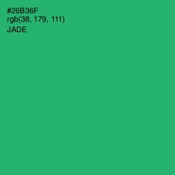 #26B36F - Jade Color Image