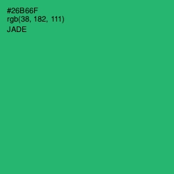 #26B66F - Jade Color Image