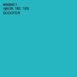 #26B6C1 - Scooter Color Image