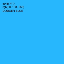 #26B7FD - Dodger Blue Color Image